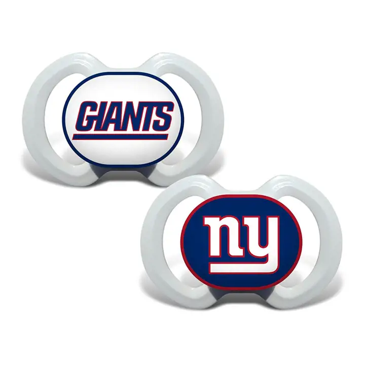Sucette des Giants de New York, paquet de 2, blanc/bleu