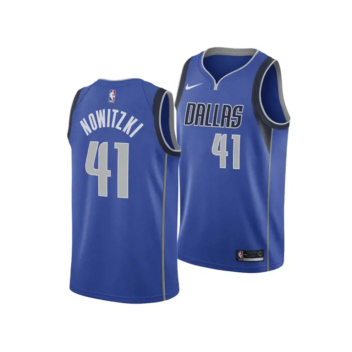 MAILLOT SWINGMAN ICON EDITION NBA MAVS Dirk Nowitzki BLEU