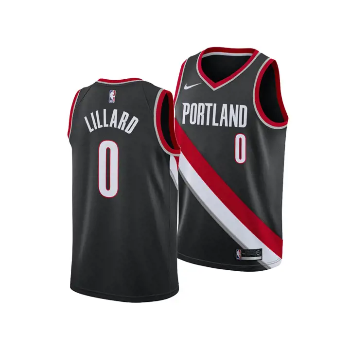 BLAZERS MAILLOT SWINGMAN NBA ICON Damian Lillard BLK