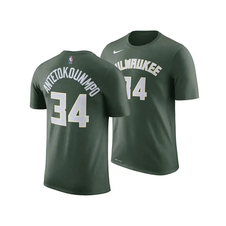 TEE-SHIRT NBA BUCKS JOUEUR EMBLÉMATIQUE Giannis Antetokounmpo VERT