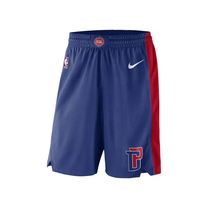 SHORT SWINGMAN NBA ICON DES PISTONS DE DETROIT BLEU/ROUGE