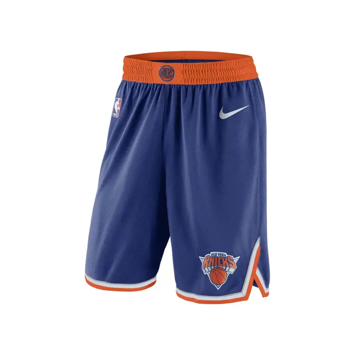 New York Knicks NBA ICON SWINGMAN SHORT BLEU/ORG