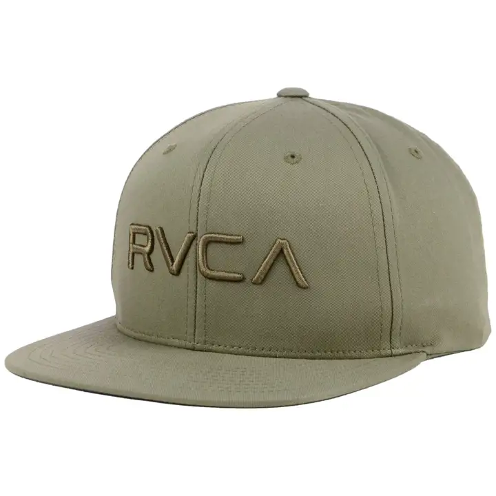 CASQUETTE À VISIÈRE PLATE EN SERGÉ RVCA FA17 olv