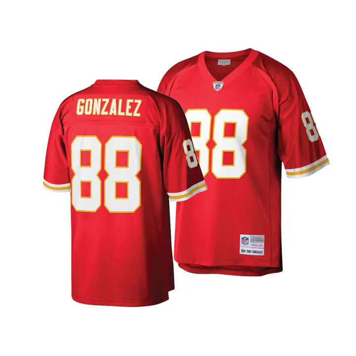 Maillot Rétro Réplique NFL Chiefs M&N Tony Gonzalez T. Gon