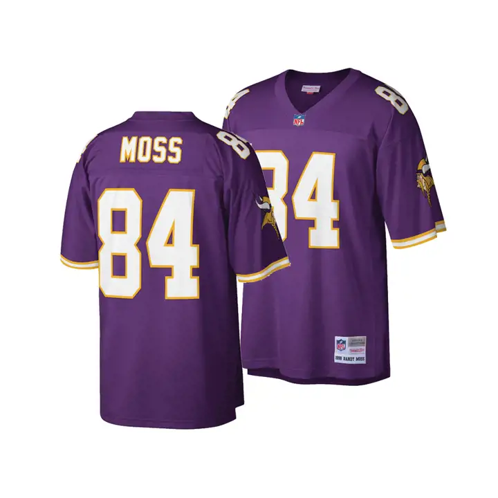Maillot NFL M&N Vikings Randy Moss pur, réplique du maillot rétro