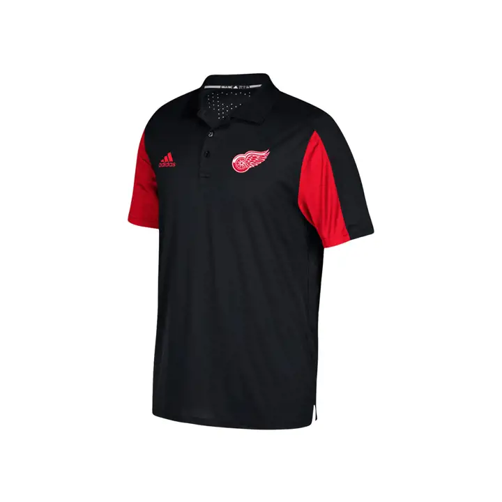 Polo Authentique Pro Red Wings NHL Jour de Match Noir/rouge