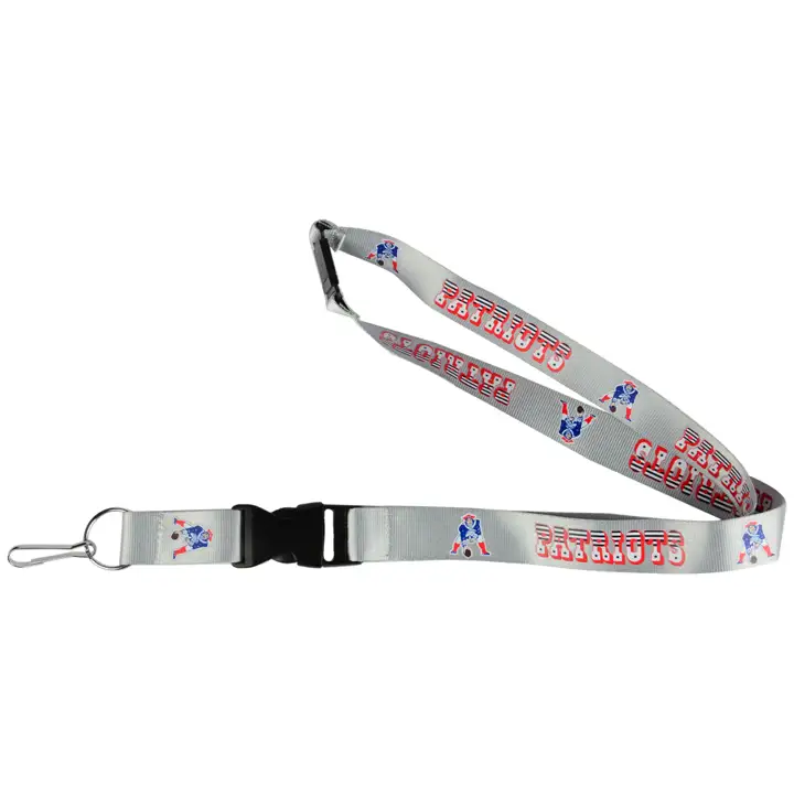 Cordon Porte-Clés Aminco des New England Patriots GRIS