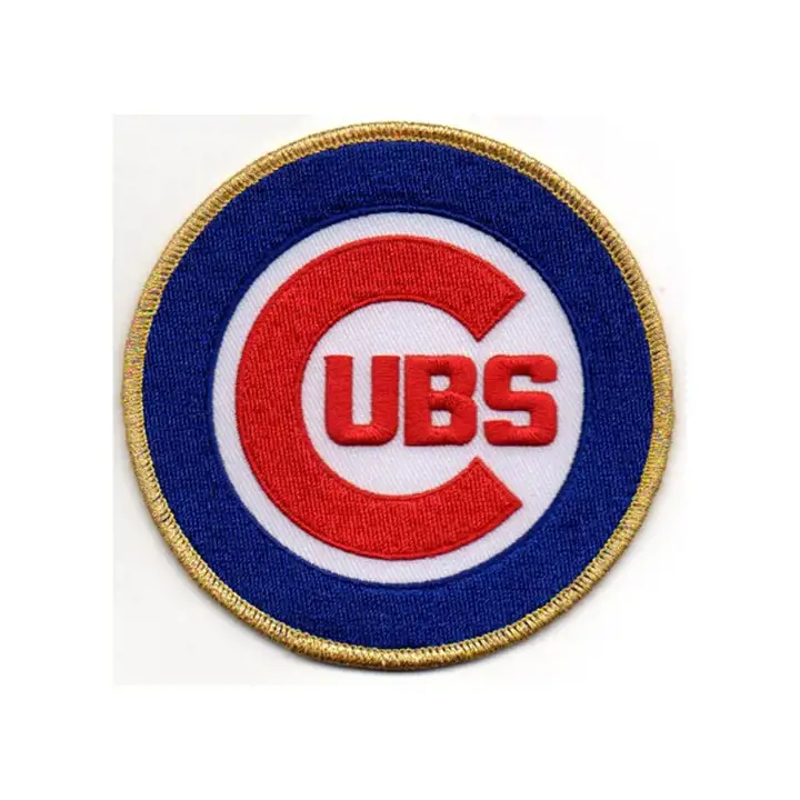 Écusson de manche MLB CUBS bleu/or de la série Or