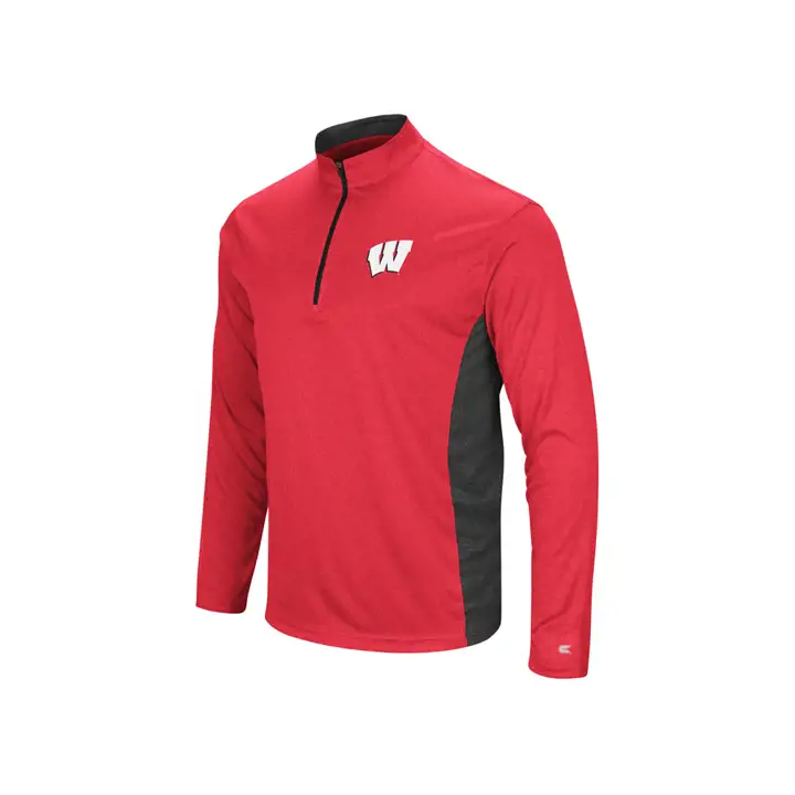 Wisconsin Badgers NCAA Audible 1/4 Zip 17   ROUGE/Charbon