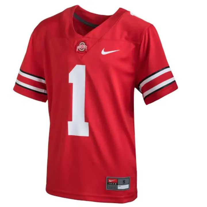 Maillot de match Ohio State NCAA Replica Jeune FB 18 #1 ROUGE