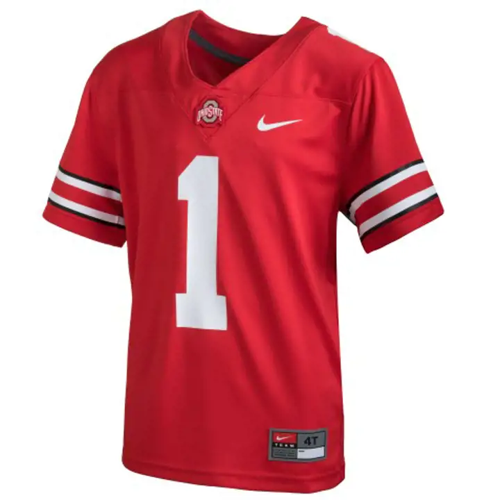 Maillot de jeu réplique enfant Ohio State NCAA FB 17 ROUGE