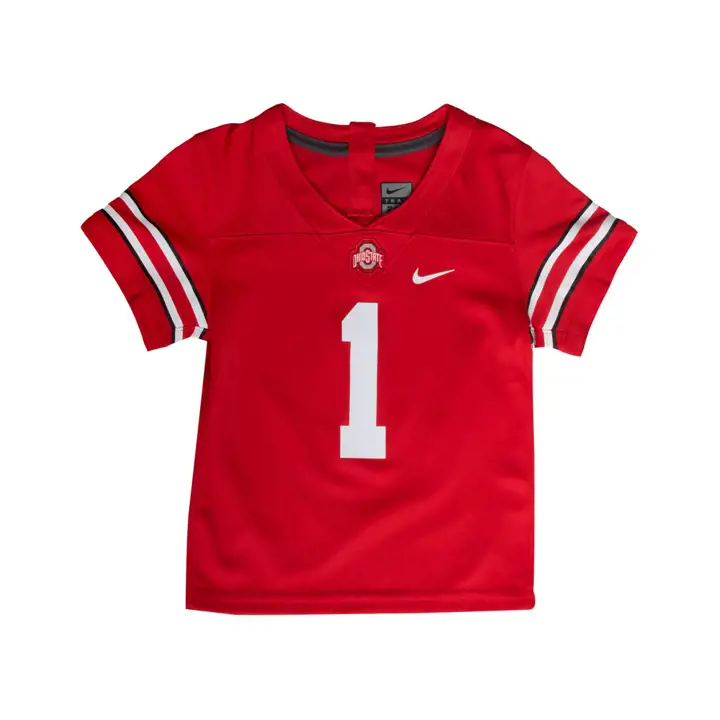Maillot de football américain réplique pour bébé Ohio State NCAA 17 ROUGE