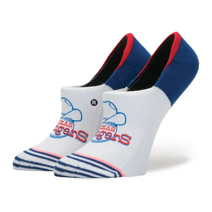 Chaussettes super invisibles pour femmes Texas Rangers MLB BLEU/BLC