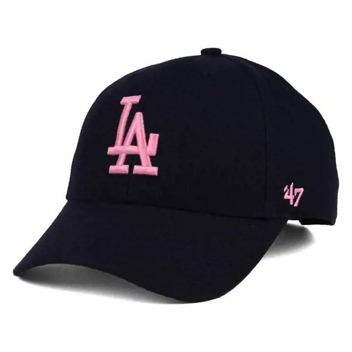 "CASQUETTE DODGERS MLB Marine Rose MVP Rose \"LA\" Marine"