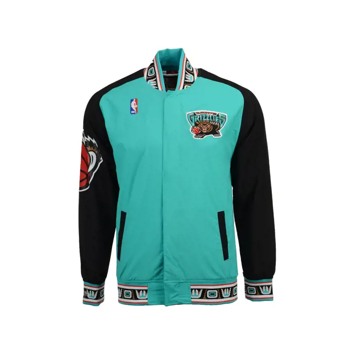 Vestes d'échauffement authentiques M&N NBA GRIZZLIES TEAL/noir