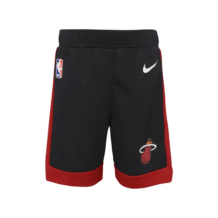 Short Réplique Iconique Enfant NBA Miami Heat Noir