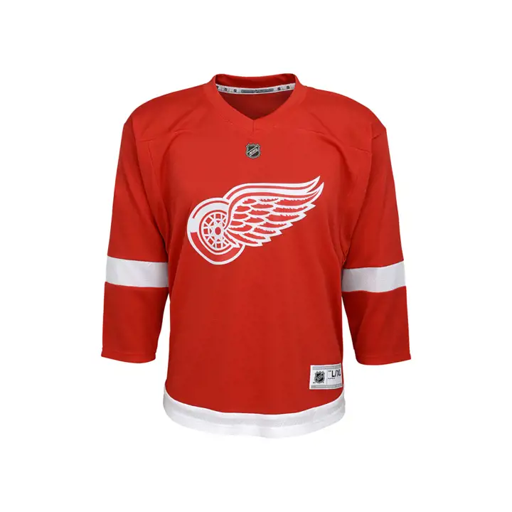 Maillot vierge réplique NHL des Red Wings de Détroit pour jeunes ROUGE/blanc