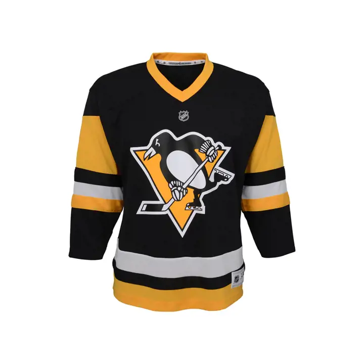 Maillot réplique vierge Pittsburgh Penguins NHL pour jeune Noir/Or