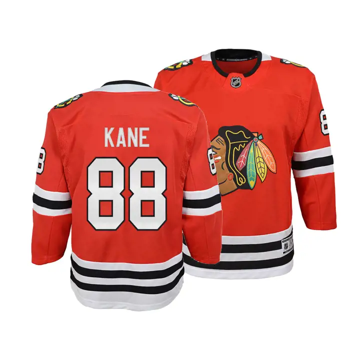 BLACKHAWKS NHL Maillot Jeune Joueur Premier Patrick Kane ROUGE/