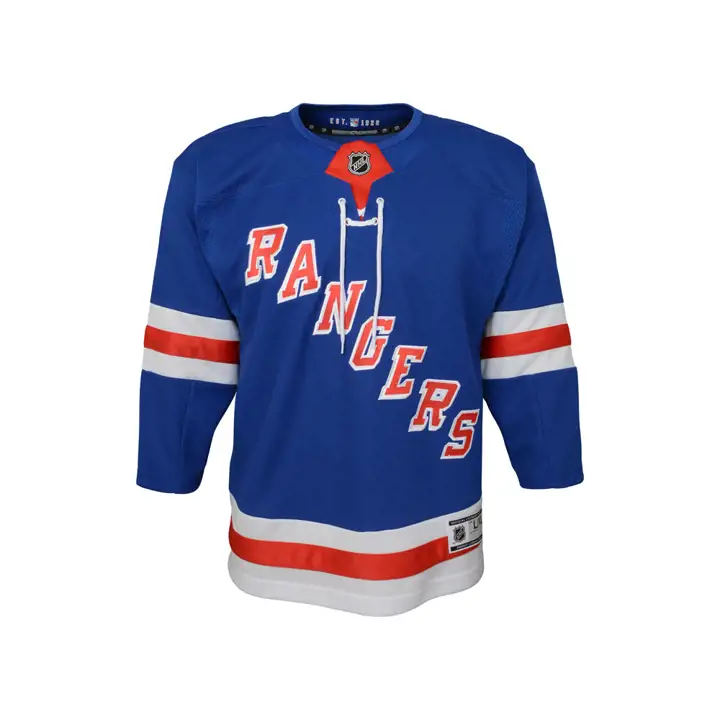 Maillot vierge premier jeune NHL des Rangers de New York rbl
