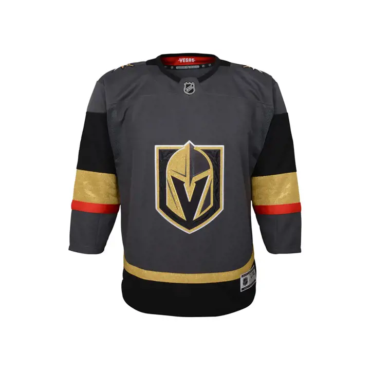 Maillot vierge de première qualité pour jeunes des Golden Knights de Vegas LNH Noir/An