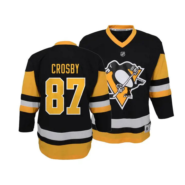 PENGUINS LNH Maillot réplique de joueur pour enfant Sidney Crosby NOI
