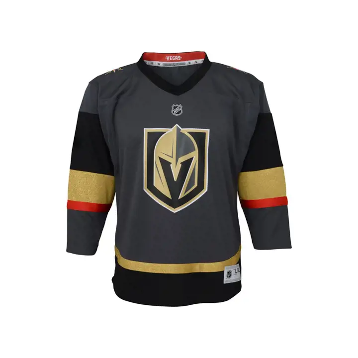 Maillot réplique vierge Golden Kni NHL pour nourrissons, noir/MT GLD
