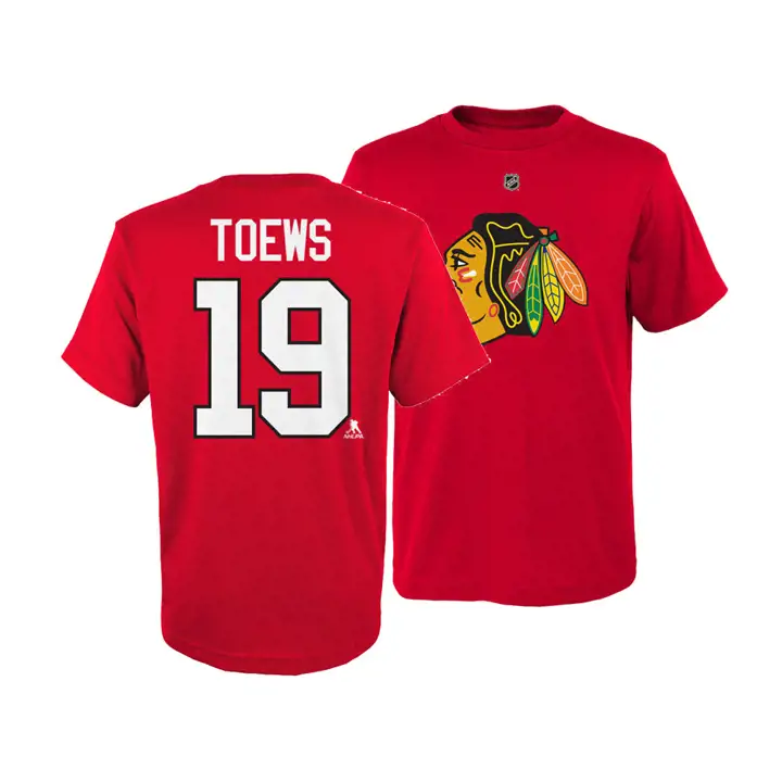 T-shirt jeune joueur Jonathan Toews des Blackhawks de Chicago (LNH)