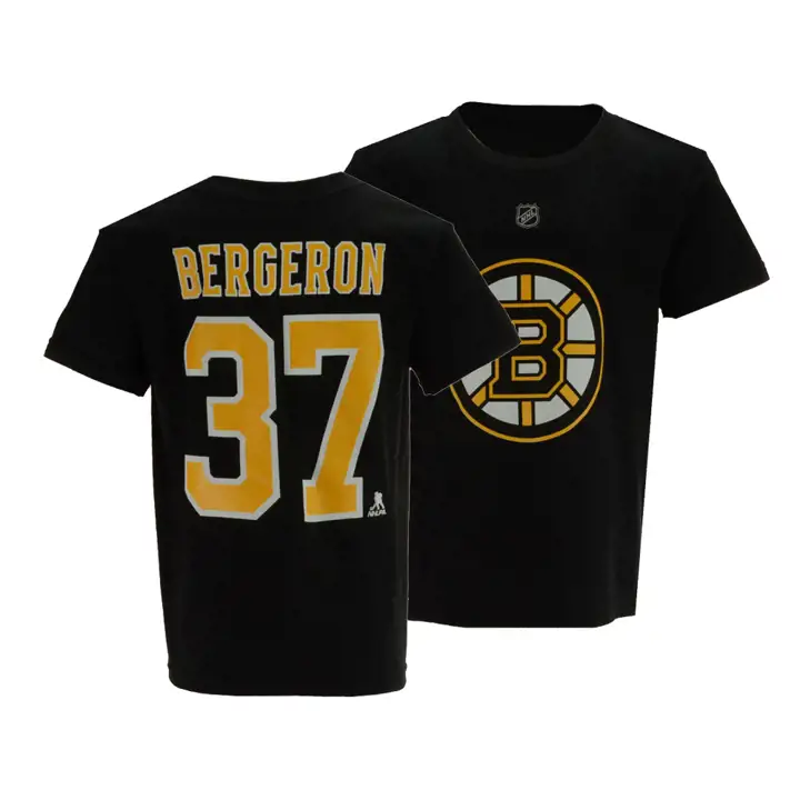 Boston Bruins NHL T-shirt Jeunesse Joueur Patrice Bergeron Noir