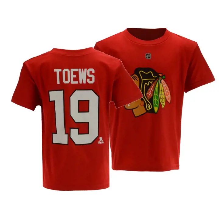 T-shirt Enfant NHL des Blackhawks de Chicago Jonathan Toews R