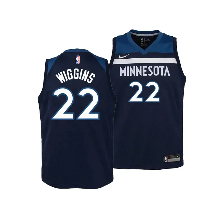 Maillot Swingman icône junior NBA des Wolves Andrew Wiggins bleu