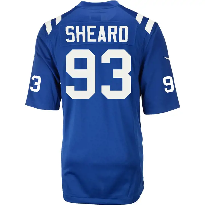 Maillot de jeu pour jeunes inachevé des Colts d'Indianapolis Jabaal Shear