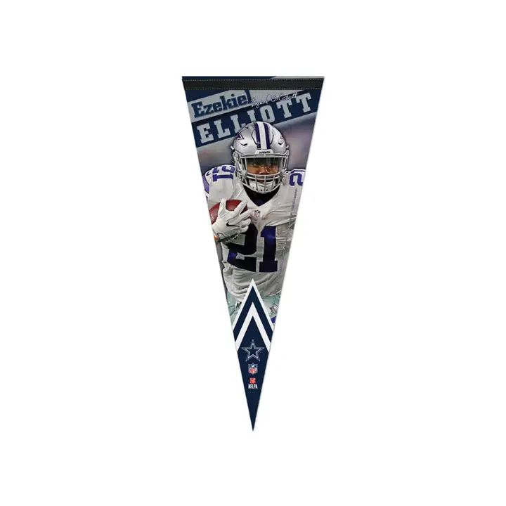 COWBOYS Fanion Premium Joueur 12x30 Ezekiel Elliott marine