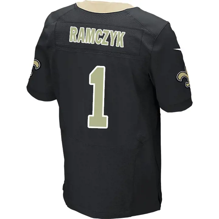 Maillot de match NFL SAINTS Ryan Ramczyk NOIR