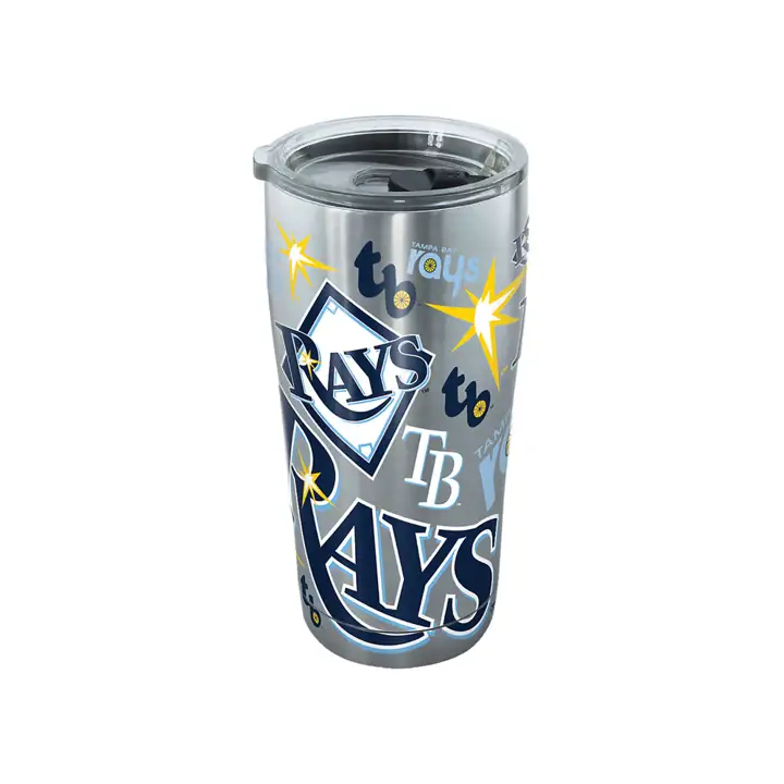 Tampa Bay Rays 20oz MLB Tout en acier inoxydable BLEU/argent