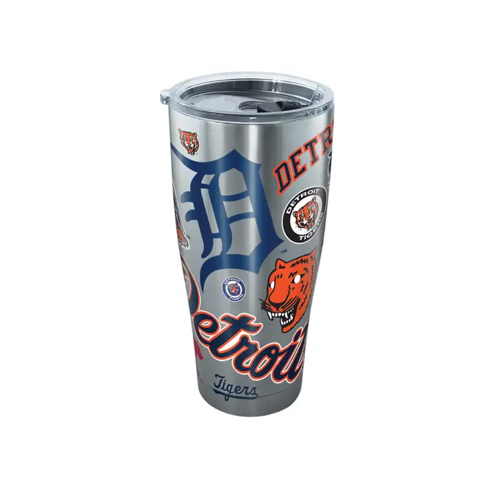 Gobelet en acier inoxydable Detroit Tigers 30oz MLB All Over navy/argent