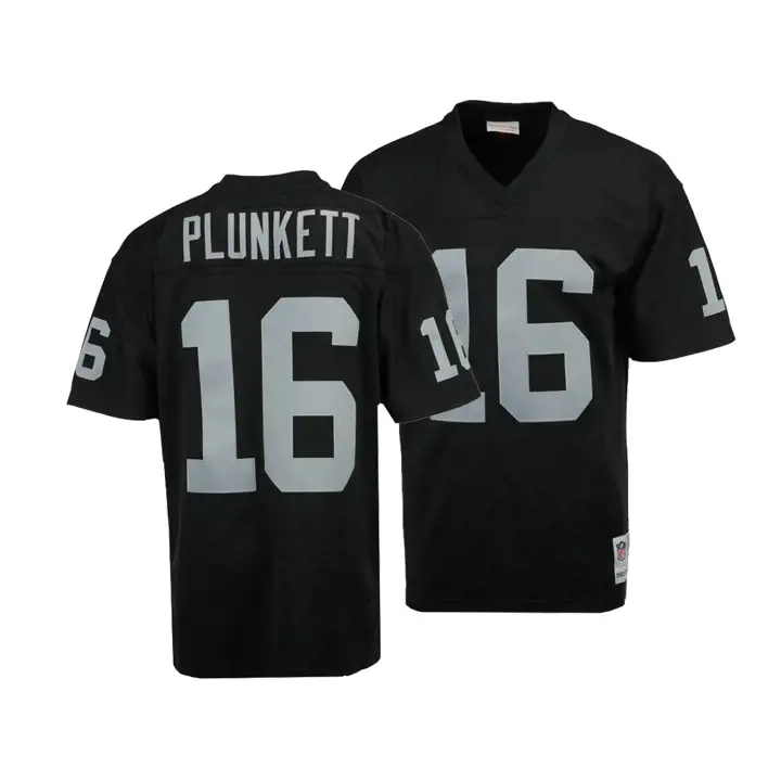 Maillot Rétro Jim Plunkett M&N Replica NFL Raiders de LA