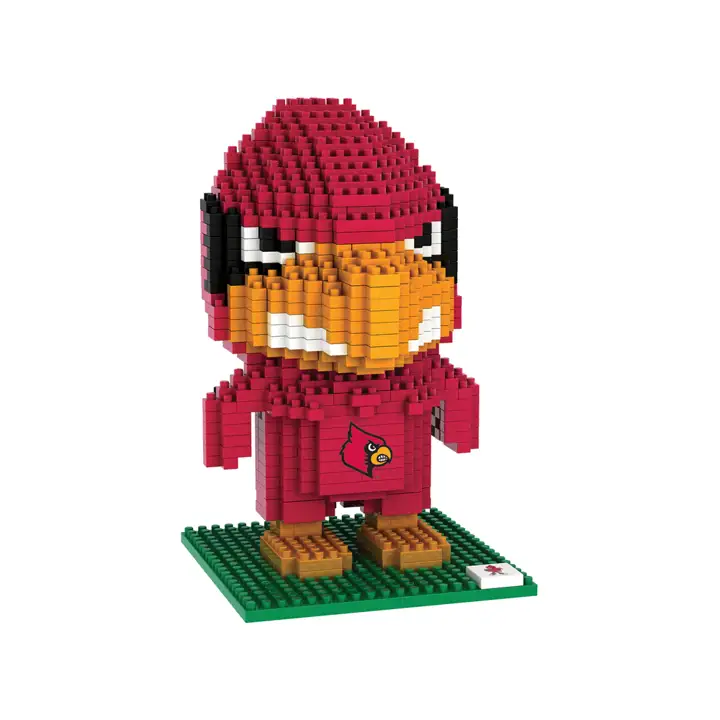 Louisville Cardinals 3D BRXLZ-MASCOT rouge
