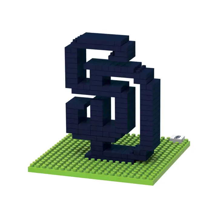 San Diego Padres 3D BRXLZ - LOGO marine/vert