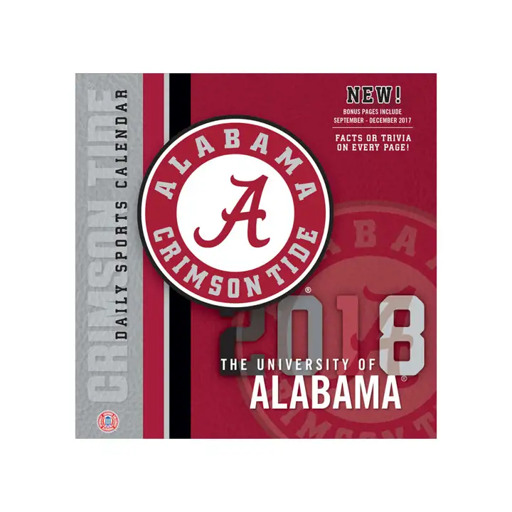 Calendrier de bureau Alabama Crimson Tide AST