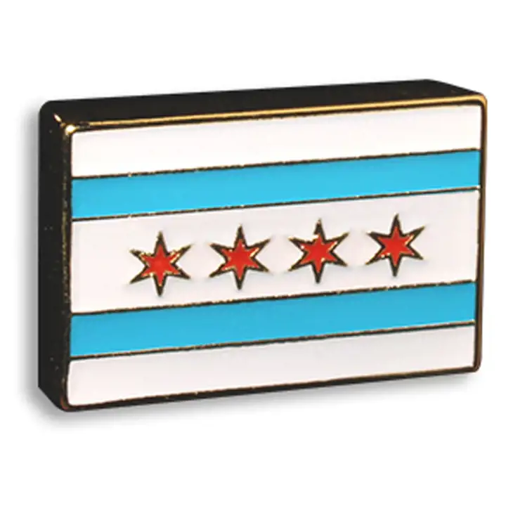 King Pins Chicago City Flag BLC/RGE/BLEU