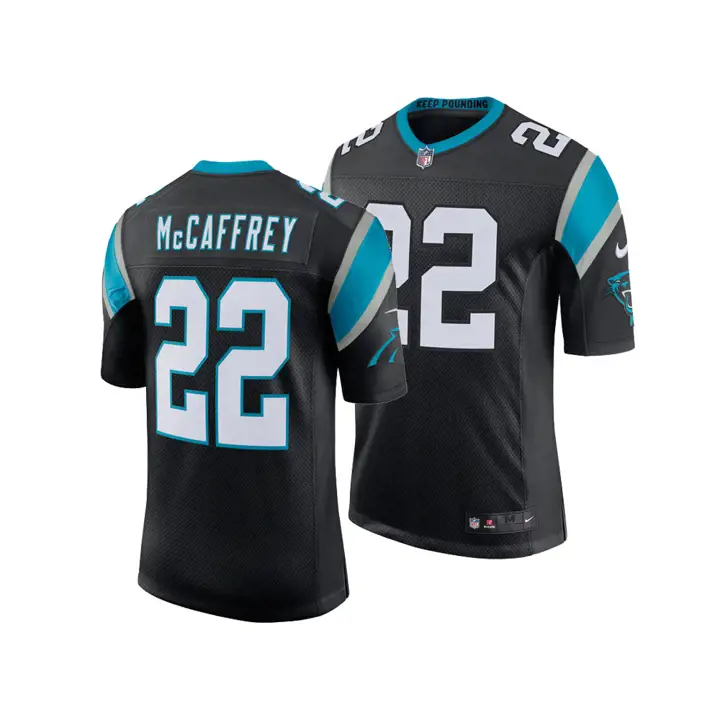 Maillot NFL Panthers édition limitée Christian McCaffrey noir