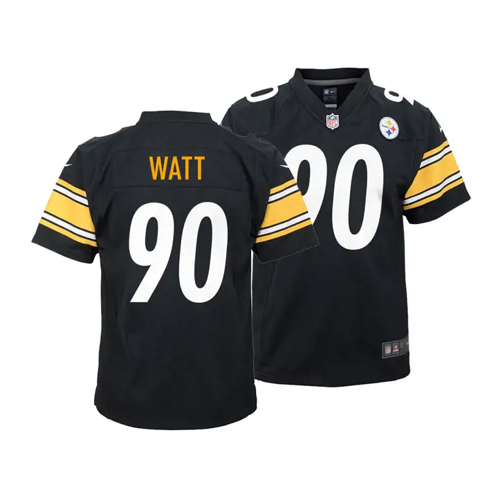 Maillot NFL enfant Pittsburgh Steelers TJ Watt Noir