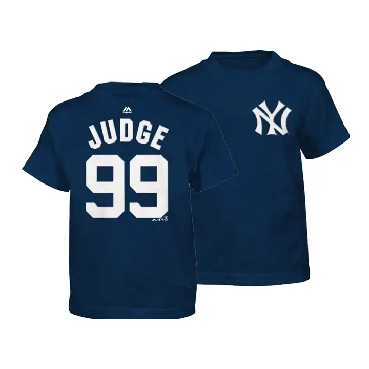 T-shirt enfant officiel MLB Yankees Aaron Judge marine