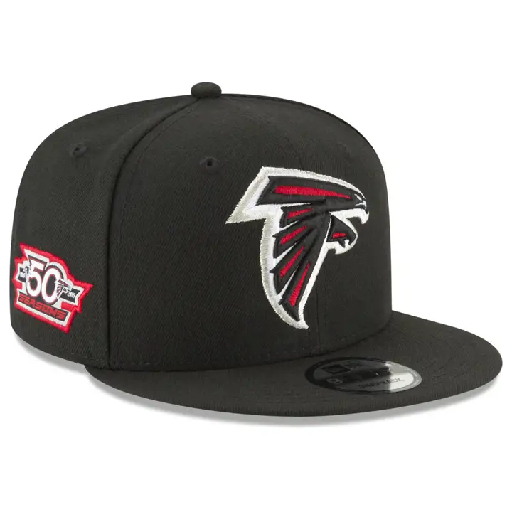 Écusson Anniversaire NFL des Falcons d'Atlanta 9FIFTY Noir