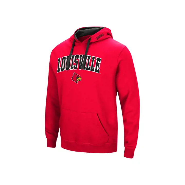 Sweat à capuche Louisville Cardinals 2F NCAA Arch & Logo rouge