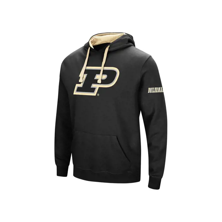 Sweat à capuche Purdue Boilermakers 2F NCAA Grand Logo noir