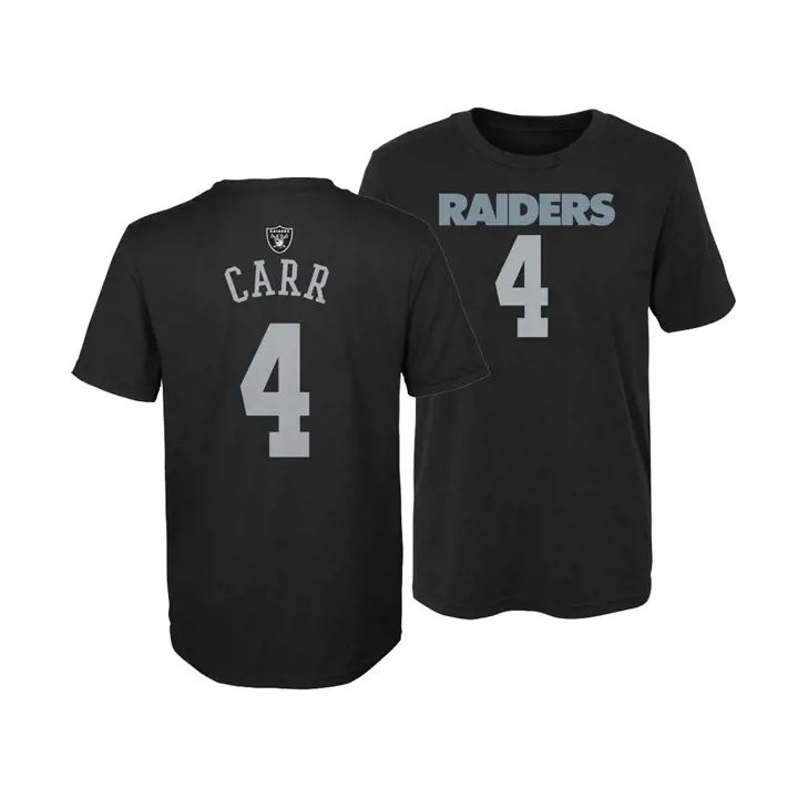 LAS VEGAS RAIDERS NFL T-shirt Enfant Joueur Principal Derek Carr