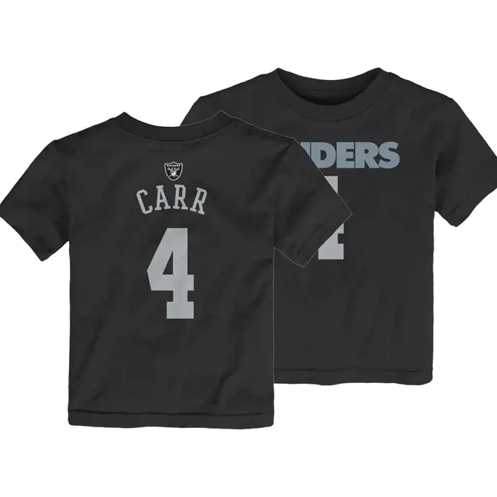 LAS VEGAS RAIDERS NFL T-shirt Enfant Mainliner Joueur Derek Carr