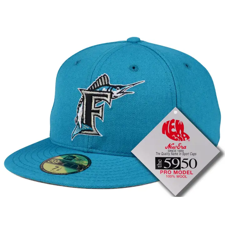 FLORIDA MARLINS MLB Casquette Rétro Classique 59FIFTY BLEU SARCEL/BLEU SARCEL
